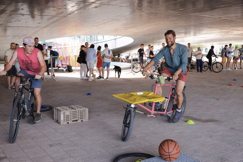 Festive event at the closing of Bike to Work 