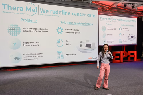 13th edition of the Startup Champions Seed Night 2024 at the Rolex Forum at EPFL.