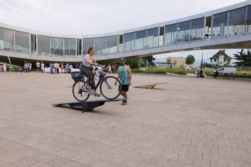 Festive event at the closing of Bike to Work 