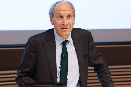 Introduction by Dean Katrin Beyer and Prof. Stephen Foster (President of the International Federation for Structural Concrete, fib). Lecture by Prof. Aurelio Muttoni, conclusion by Prof. Andreas Mortensen (EPFL Associate Vice President for Research).