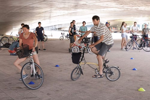 Festive event at the closing of Bike to Work 
