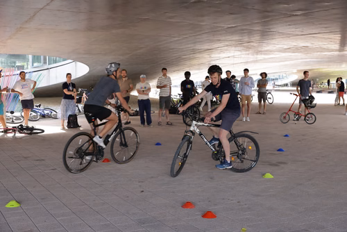 Festive event at the closing of Bike to Work 
