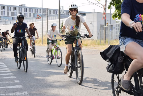Festive event at the closing of Bike to Work 