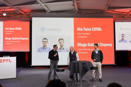 13th edition of the Startup Champions Seed Night 2024 at the Rolex Forum at EPFL.