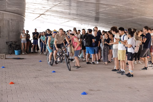Festive event at the closing of Bike to Work 